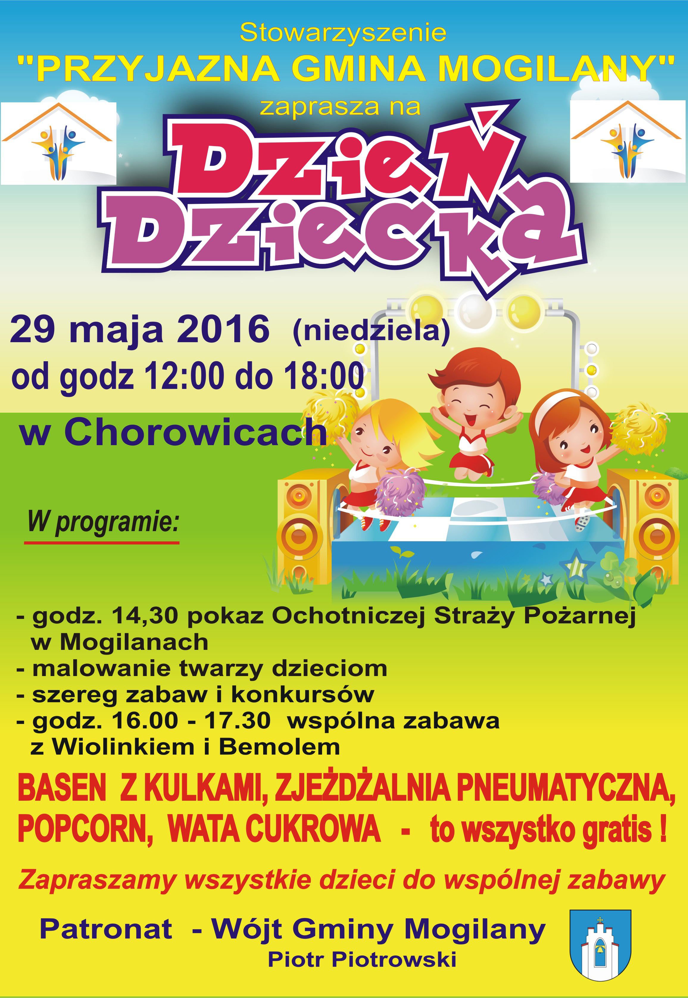 Dzień Dziecka w Chorowicach. Zaproszenie